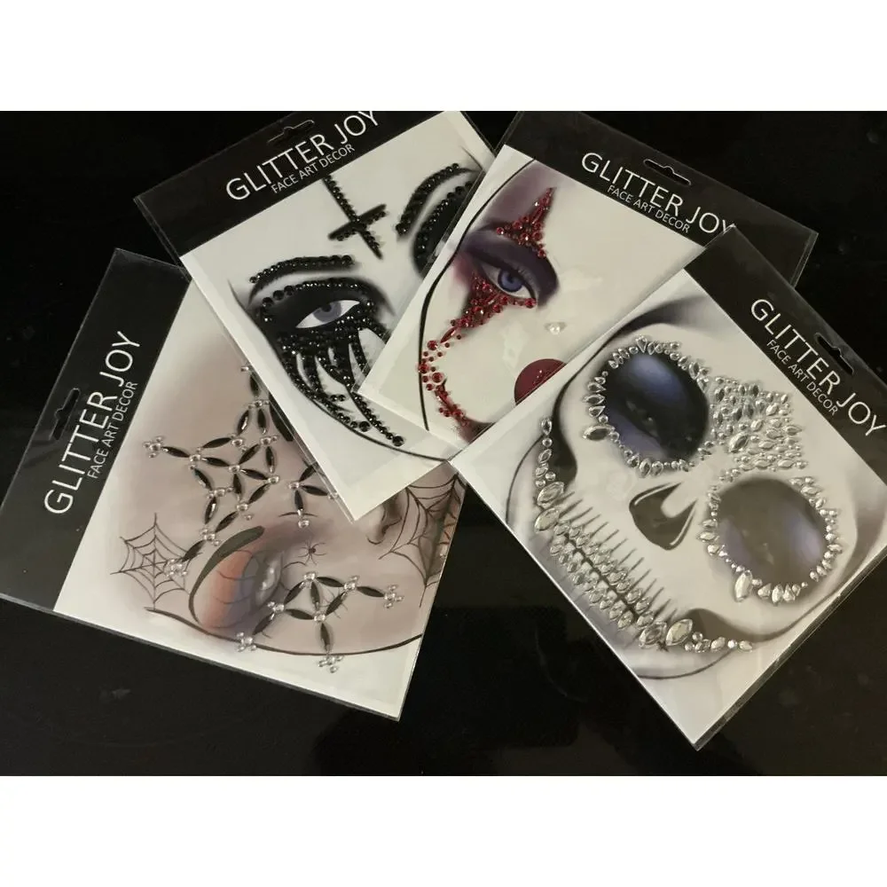 “Glitter‎ Joy” Face Art Decor - 4 Unique Patterns NEW